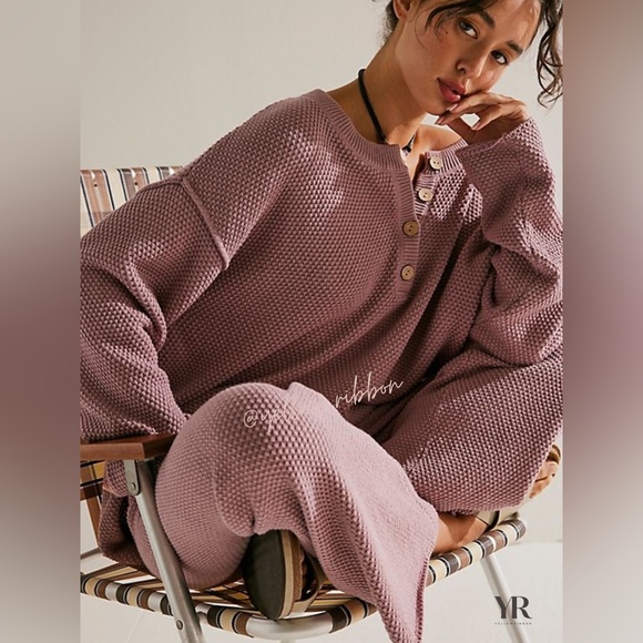 🆕 FREE PEOPLE BEACH | HAILEE SWEATER SET | LAVENDER | SIZE: XS - Picture 3 of 5